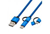 Coolbox Cable MULTIUSB MICRO/C Azul