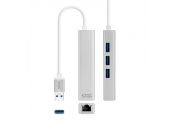 Nanocable Conversor USB 3.0 Ethernet + 3xUSB 3.0