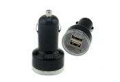 Cargador doble de coche usb 2A color negro