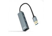 Nanocable Hub USB 3.0 4 x USB 3.0 10cm. Gris