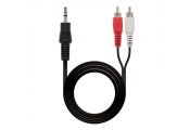 Nanocable Cable Audio, Jack 3.5/M-2xRCA/M 1,5 M