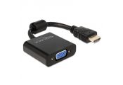 Delock Adaptador HDMI-A 19 pines Macho a VGA Negro