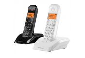 MOTOROLA S1202 Telefono DECT DUO Blanco / Negro