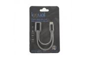 iggual Cable USB OTG 3.0 USB-A/USB-C 20 cm negro