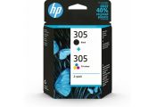 HP Cartucho Multipack 305 Negro+Color