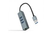 Nanocable Conversor USB 3.0 Ethernet + 3xUSB 3.0