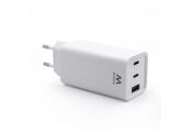 EWENT Cargador carga rapido 65w usb-c y usb-a