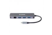 D-Link DUB-2334 5-in-1 USB-C Hub GbE/PD