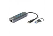 D-Link DUB-2332 USB-C/USB GbE Adapter 3xUSB 3.0