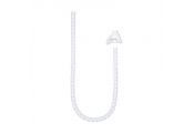 Nanocable Organizador cables flex. 25mm 1 M Blanco