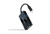 Nanocable Conversor USB-C a HDMI/DVI/VGA 20 cm