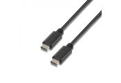 Aisens  Cable USB 2.0 3A C/M-C/M Negro 2.0M