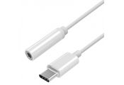 Aisens Conversor USB C-M Jack 3.5-H Blanco 15Cm