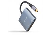 Nanocable Conversor USB-C a HDMI/USB3.0/PD 15 cm