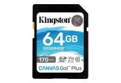 Kingston Canvas Go! Plus SD 64GB class 10 U3 V30