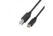 Aisens Cable USB 2.0 3A C/M-B/M Negro 2.0M