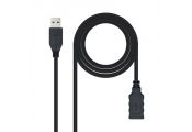 Nanocable Cable USB 3.0 Tipo A/M-A/H Negro 1.0 m
