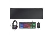 MARS GAMING Combo Gaming MCP-RGB3 4EN1 Negro