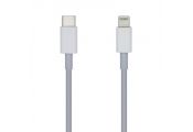 Aisens Cable Lightning-M a USB-C 2.0-M blanco 1.0m