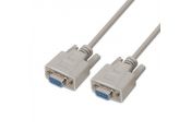 Aisens Cable Serie RS232 DB9/M-DB9/H Beige 1.8M