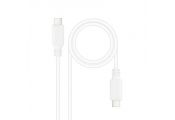 Nanocable Cable USB2.0 3A USB-C/M-M 1.5 Blanco