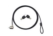 Nilox Cable de Seguridad Doble Llave 1.8 M, Negro