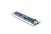 Tooq Caja Externa SSD M.2 NGFF/NVMe Transparente