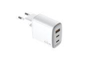 Celly Cargador Gan 1Usb 2Usb-C 65w WH