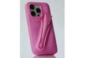 Funda Iphone 13/14/15 Pro Rhode rosa + pintalabios. 