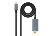 Nanocable Cable USB-C/M-DP/M Bidireccional 2 M