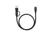 Nanocable Cable USB-C+USB-A/USB-C 3.2 GEN2 1 M