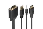 Aisens Cable Conversor HDMI a SVGA y Audio 1m
