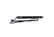 2LAN Regleta 19" 8 Schuko Negro