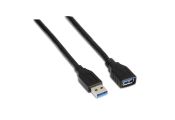 Aisens Cable USB 3.0 Tipo A/M-A/H negro 1.0m