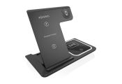 AISENS Cargador inalambrico USB-C 3 EN1 15w NEGRO