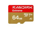 Sandisk microSDXC Extreme 64Gb uSD 170/80MBs +Adap