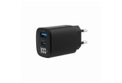 Gembird Cargador r�pido USB de 2 puertos 30 W LCD