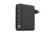 Gembird Cargador r�pido USB GaN  4 P  100 W LCD