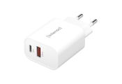 Intenso | Cargador pared W30AC|USB-A y C Negro