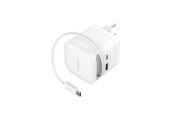 Intenso Cargador GaN W65ACIC retr�ctil Blanco