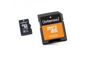 Intenso 3413480 Micro SD clase 10 32GB c/adapt