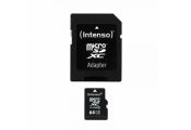 Intenso 3413490 Micro SD clase 10 64GB c/adapt