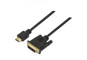 Nanocable Cable DVI/HDMI DVI18+1/M-HDMI A/M,1.8 M