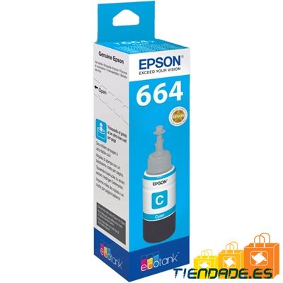 Epson Botella Tinta Ecotank T6641 Cyan