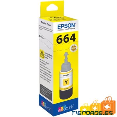 Epson Botella Tinta Ecotank T6641 Amarillo