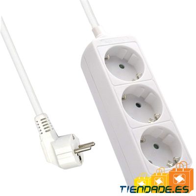 Ewent Ew3958 Regleta 3 tomas Blanco