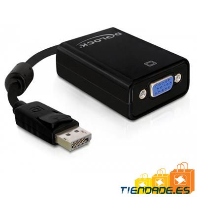 Delock Adapt. Displayport  Macho/VGA Hembra Negro