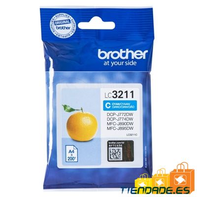 Brother Cartucho LC3211C Cyan  Blister