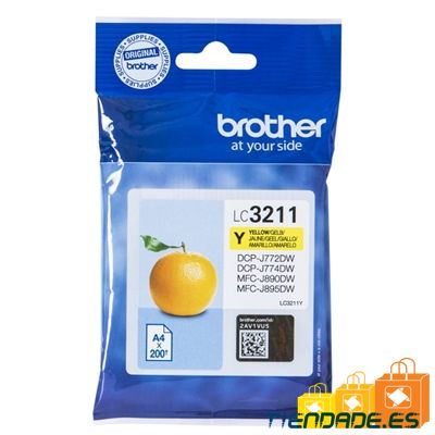 Brother Cartucho LC3211Y Amarillo  Blister