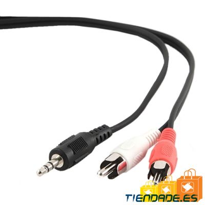 Gembird Cable Audio 3.5mm(M) a 2 RCA(M) 2.5 Mts